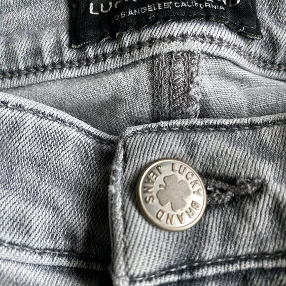 Lucky Brand ava super skinny grey jeans  2 - Picture 6 of 10